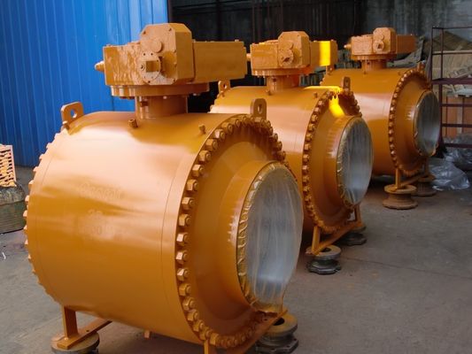 Buen precio Vávula de bola montada muñón doble del aislamiento de la caja fuerte del fuego en línea