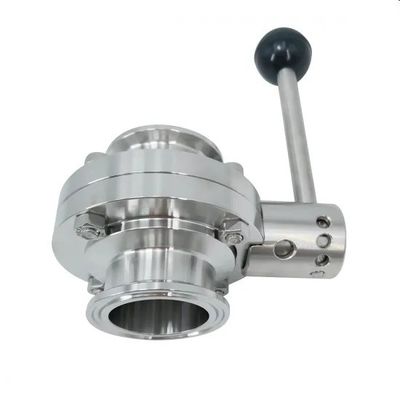 Buen precio Válvula de mariposa higiénica máxima de ISO9001 145psi SS304 en línea