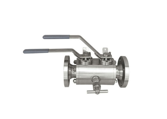 Buen precio Vávula de bola doble de la soldadura ASME150 DBB del zócalo del corrimiento y del bloque en línea