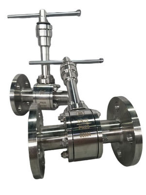 Buen precio Tipo vávula del reborde de DN100mm de bola criogénica para LO2 en línea