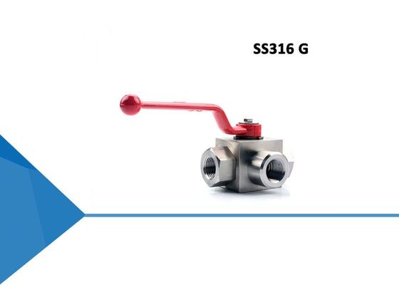 Buen precio Vávula de bola hidráulica de acero inoxidable del hilo de SS316 G para el aceite en línea